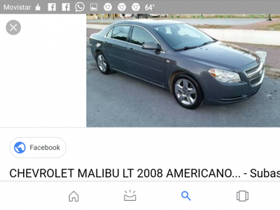 Chevrolet Malibu 2008 4 cil automático americano