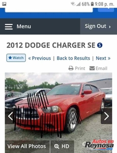Dodge Charger 2012 6 cil automático americano