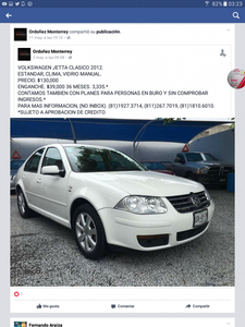 Volkswagen Jetta 2012 4 cil automático mexicano