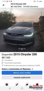 Chrysler 200 2015 4 cil automático americano