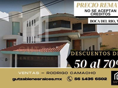 Doomos. Gran Remate , Casa en Venta, Costa de Oro, Boca del Rio, Veracruz. RCV