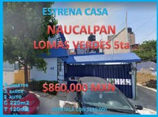 casa en naucalpan lomas verdes 5ta en remate