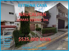 casa en naucalpan lomas verdes en remate