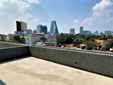 departamento en venta - estrena penthouse con roof garden privado en insurgentes mixcoac - 1 recámara - 114 m2