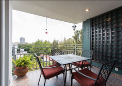 departamento, pent house en venta, condesa 125m2, exterior con terraza 3r 2b 1e - 3 recámaras - 2 baños