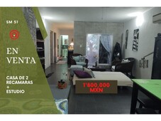 doomos. casa en venta en sm 51 a unos pasos de av. nichupte. la magia de