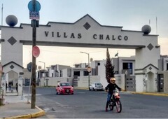 en venta, remate casa en fracc. villas de chalco lista para notariar y posesión - 2 recámaras - 1 baño