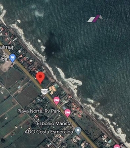 Terreno en Venta frente a Playa de 2.5 hectáreas - La Vigueta, Tecolutla Veracruz.