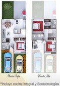 casas en venta - 141m2 - 3 recámaras - rancho santa monica - 1,647,794