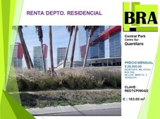 renta exclusivo departamento central park queretaro 8d 26k