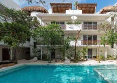 doomos. departamento privado con alberca central en tulum, q. roo