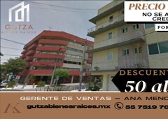 doomos. vendo departamento portales sur cuauhtemoc junto alberca olilmpica cdmx remato ak