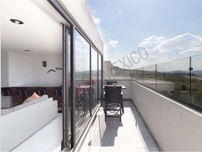 MODERNO PENT HOUSE 2 PISOS EN ZIBATA, VISTA ESPECTACULAR AL CAMPO DE GOLF, 2 TERRAZAS, 160m2, 3 RECAMARAS