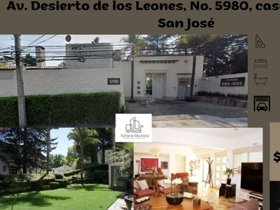 Casa En La Alvaro Obregon, Col.san Bartolo Ameyalco, Av. Desierto De Los Leones, No. 5980, Casa 11, Cerrada San José, Cuenta Con 3 Lugares De Estacionamiento. Abm92-di