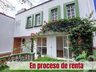 Renta Casa Sola Con Jardin, Tlalpan Centro, Tlalpan, Cdmx
