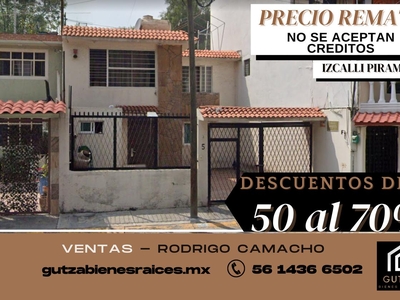 Doomos. Casa en Venta, Remate, Izcalli Piramide, Tlalnepantla de Baz. RCV