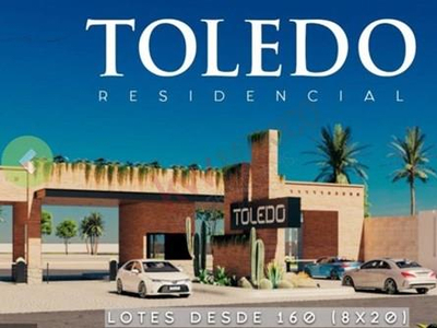 Terrenos A La Venta En Residencial Toledo, Con Amenidades Equipadas Con Terraza, Alberca Y Juegos...