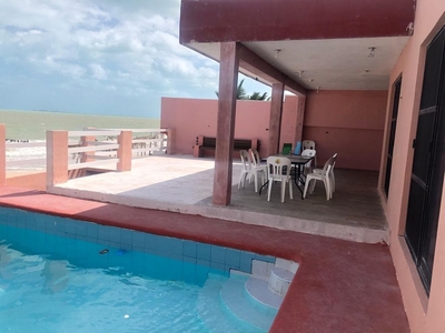 Casa En Playa Chelem Orilla De La Playa Yucatan