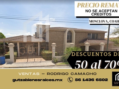 Doomos. Gran Remate, Casa en Venta, Guadalupe, Monclova Coahuila. RCV