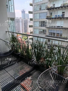 Renta Departamento con balcon City Towers Green