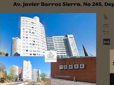Departamento En La Alvaro Obregon, Col. Santa Fe, Av. Javier Barros Sierra, No 245, Departamento A-704 Cuenta Con 2 Lugares De Estacionamiento. Abm93-di