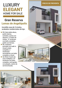 Casa En Venta Puebla Lomas De Angelópolis Gran Reserva 5 Rec
