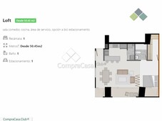 departamentos en venta - 45m2 - 1 recámara - centro - 2,379,335