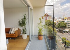 departamento en venta con balcón en hipódromo - 2 recámaras - 100 m2