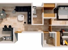 departamento en venta en nápoles - 2 habitaciones - 2 baños - 109 m2