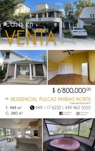 Casa en Venta en Pulgas Pandas Norte Aguascalientes, Aguascalientes