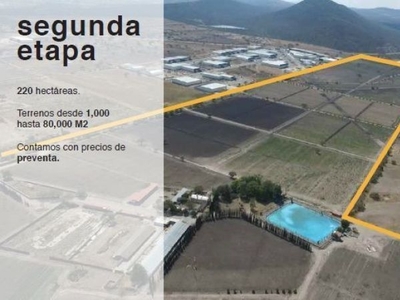 Terrenos EN PARQUE INDUSTRIAL en Venta en El Marqués Desde 1,000m2