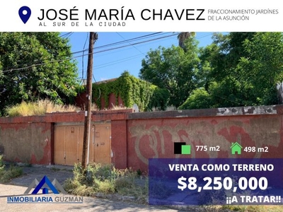 Venta de residencia como terreno en José María Chávez, Aguascalientes