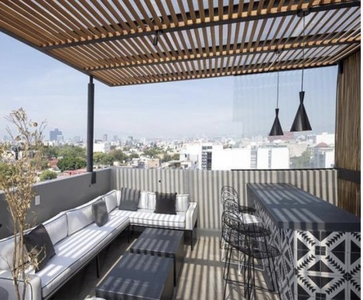 Venta - Hermoso penthouse, roof garden privado- edificio de 6 niveles