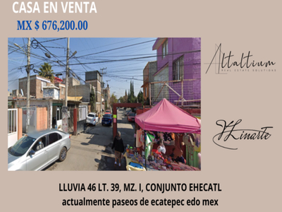 Casa en condominio en venta Lluvia 46, Mz 008, Paseos De Ecatepec, Ecatepec De Morelos, Edomex, México