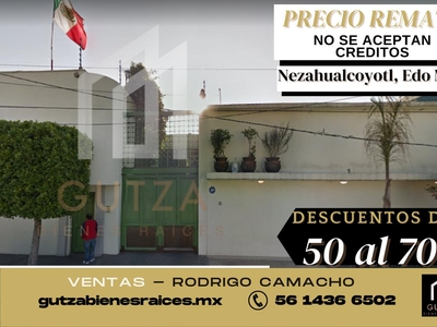 Doomos. Gran Remate, Casa en Venta, ADJUDICADA, Nezahualcoyotl, Edo Mex . RCV