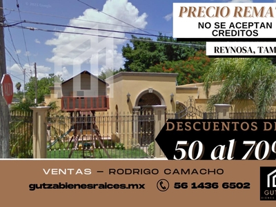 Doomos. Gran Remate, Casa en Venta, Longoria, Reynosa, Tamaulipas - RCV
