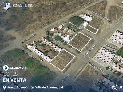 ¡en Venta 9 Lotes En Fracc. Buena Vista, Villa De Álvarez, Colima!