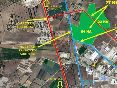 HECTAREAS INDUSTRIALES EN VENTA SOBRE LA AUTOPISTA 57