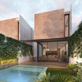 casa en venta smart homes de 2 plantas, 3 recámaras y alberca en temozón norte