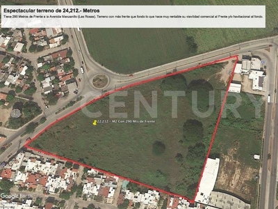 Terreno Comercial Con 290 Metros De Frente A Bulevar, En Manzanillo