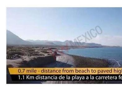 Venta Terreno Con Playa Frente Al Mar De Cortes En Baja California Sur