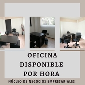 oficina disponible por hora, día, o semana.