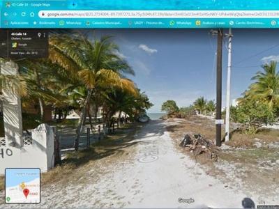 Amplio Terreno de playa en venta Chelem Yucatan