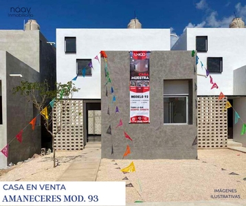 Doomos. Venta de casa en Amaneceres nuevo oriente, Mérida Yucatán. NT-386 (Mod.93)