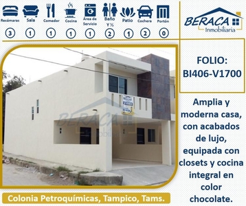 Casa en Venta en Petroquímicas. Tampico, Tamaulipas