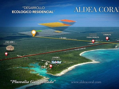 Terreno en Venta en Aldea Coral Ciudad Chemuyil, Quintana Roo