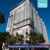 city towers coyoacán, hermoso departamento en venta o renta - 3 habitaciones - 3 baños