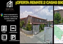 OFERTA! VENDO 2 CASAS PAQUETE AV. MANUEL ESCANDON