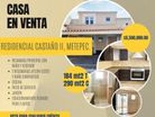 casa en venta casa en venta en el castaño 2 en metepec 5,500,000 a tratar , metepec, estado de méxico