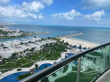 Doomos. Departamento frente al mar en venta Novo Puerto Cancún 3 Rec Terraza con jacuzzi ALRZ4222